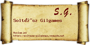 Soltész Gilgames névjegykártya